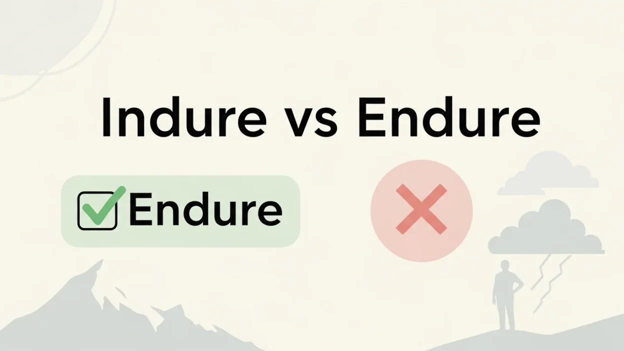 indure vs endure