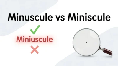 minuscule vs miniscule