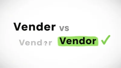 vender vs vendor