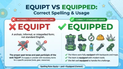 equipt vs equipped