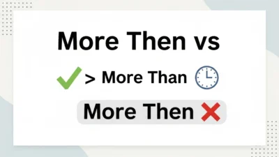 more then vs more than