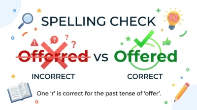 offerred vs offered