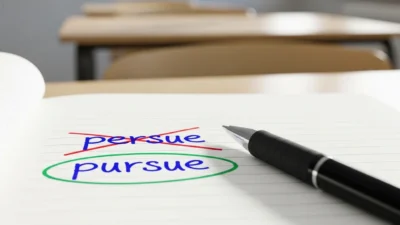 persue vs pursue