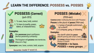 possess vs posses