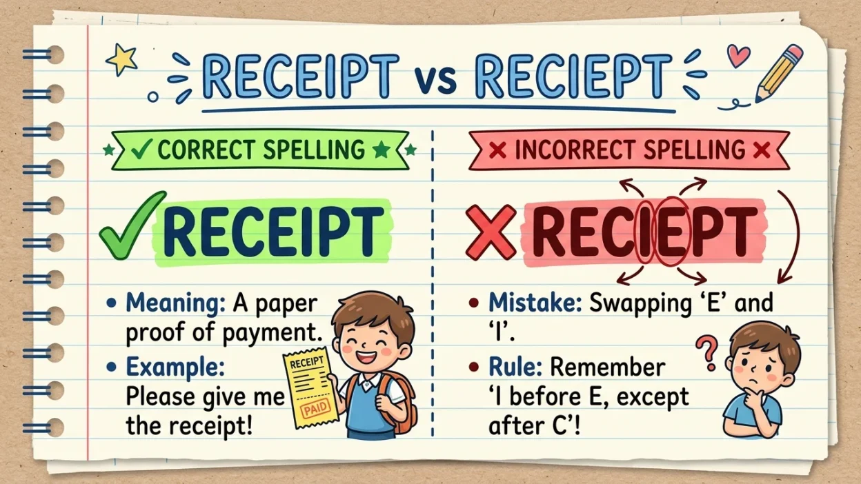 receipt or reciept