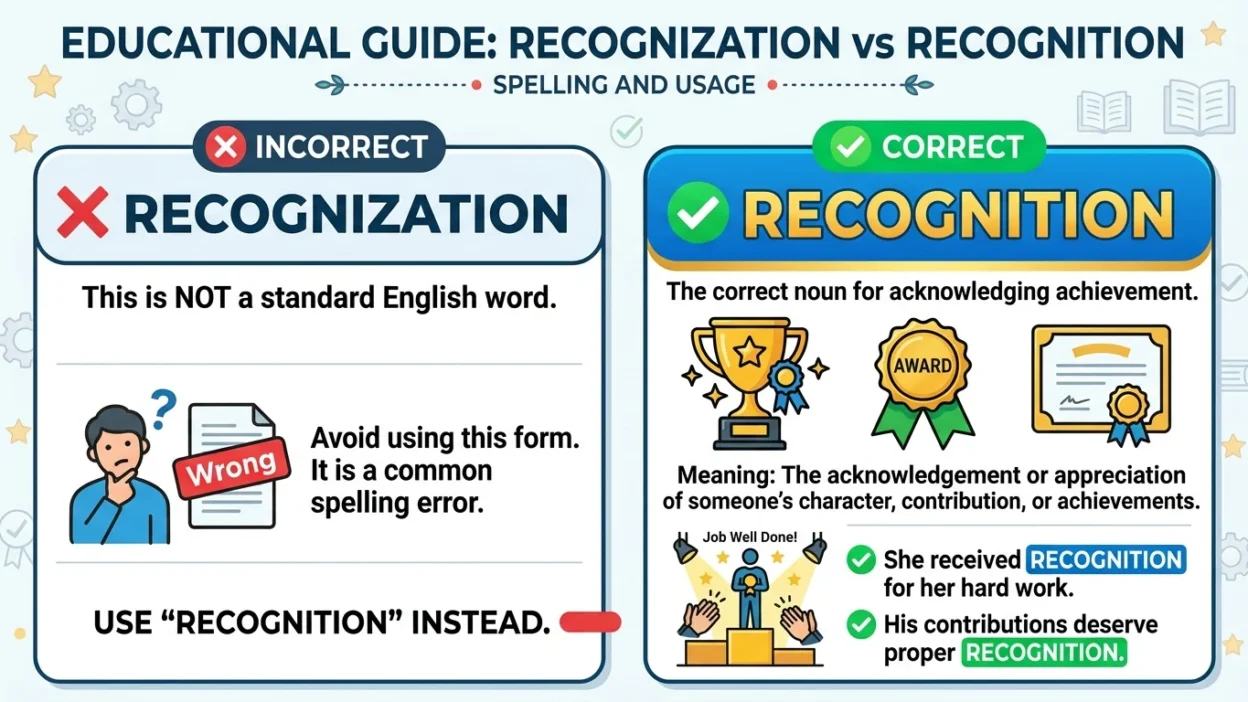 recognization vs recognition