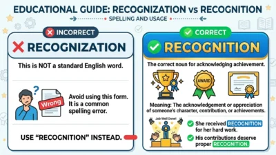 recognization vs recognition