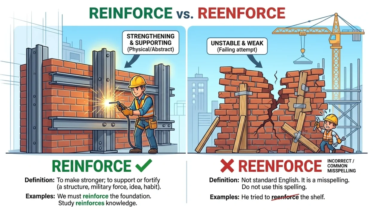 reinforce vs reenforce