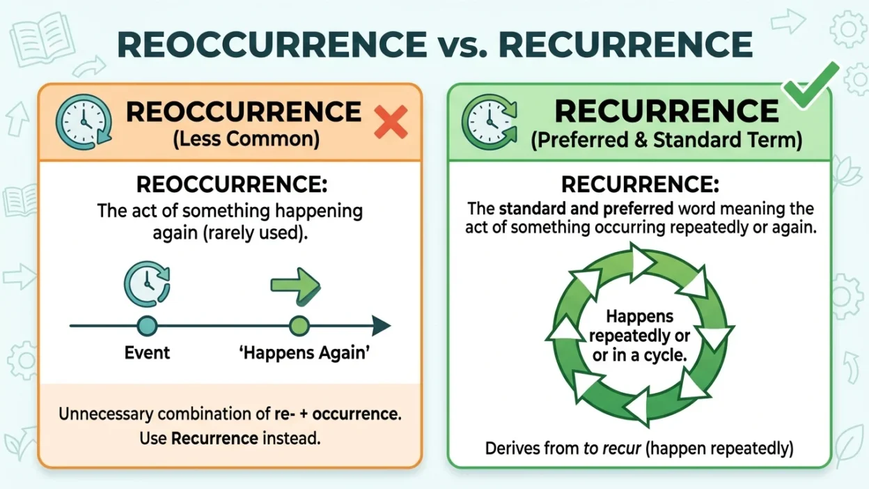 reoccurrence vs recurrence