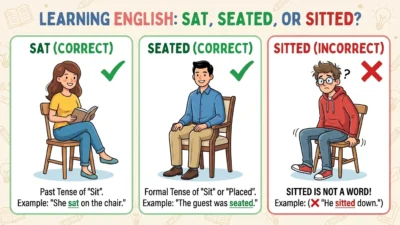 sitted vs seated