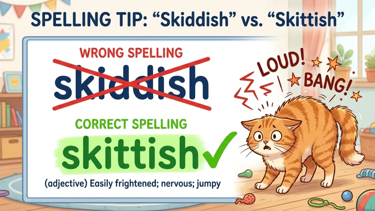 skiddish vs skittish