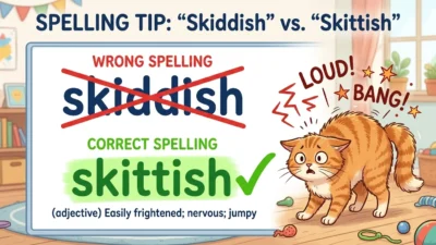 skiddish vs skittish