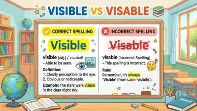 visible or visable