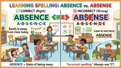 absence vs absense