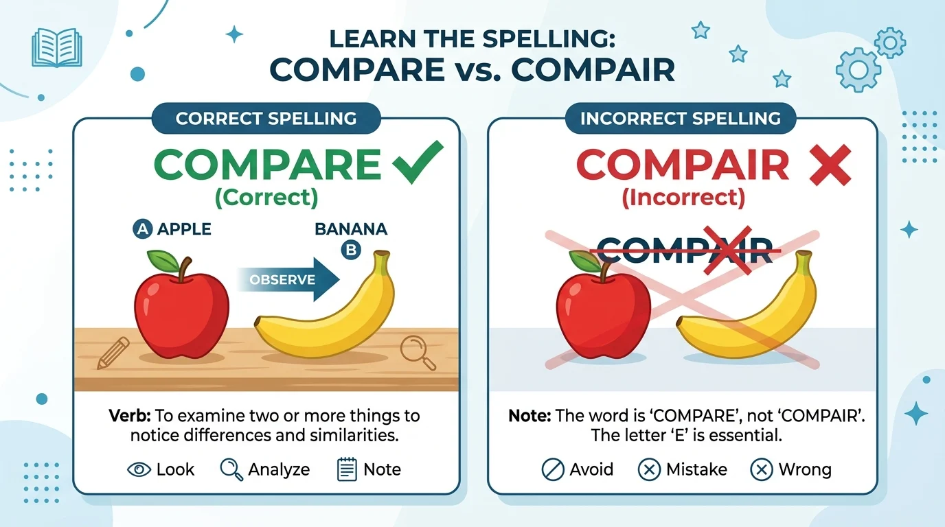 Compair vs Compare (2026): Simple Guide to Understand the Difference