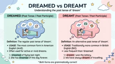 dreamed vs dreamt
