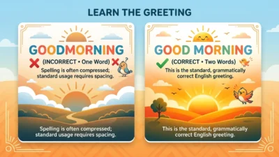 goodmorning vs good morning