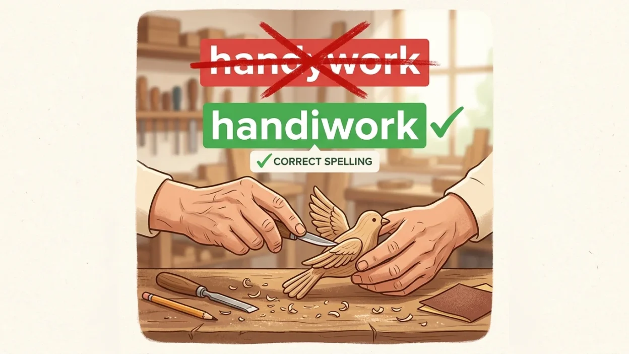 handiwork vs handywork
