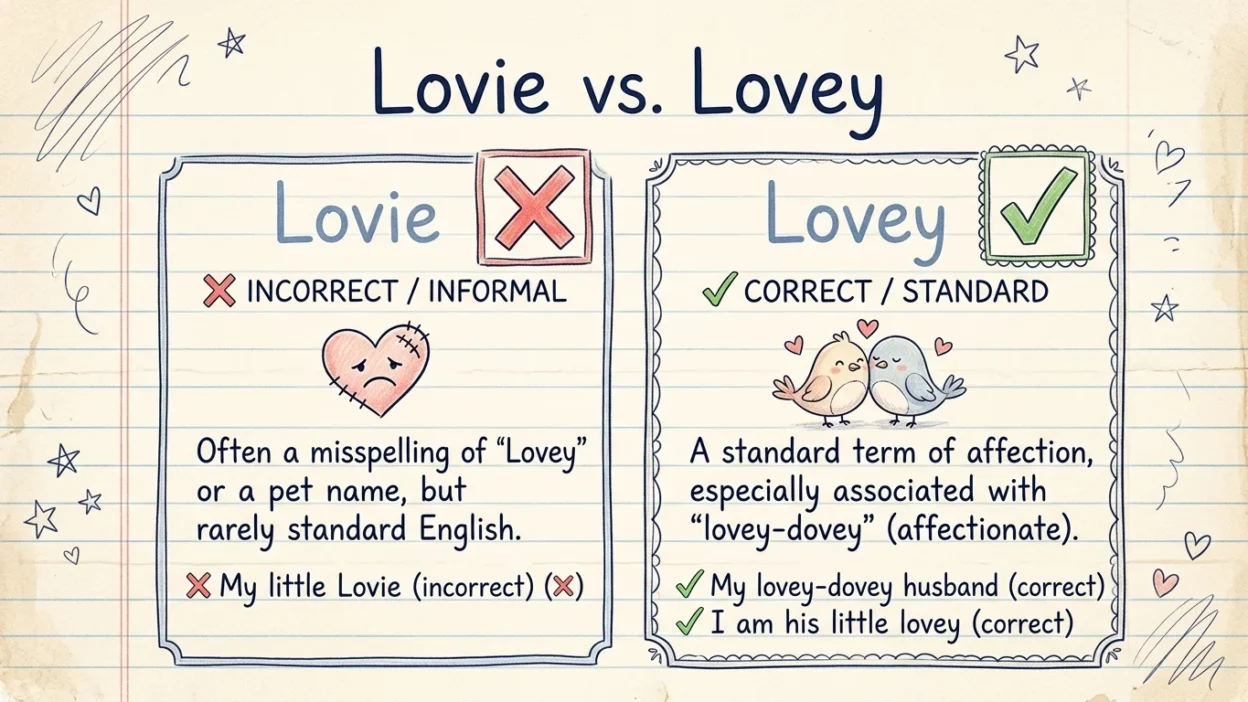 lovie vs lovey
