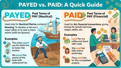 payed vs paid