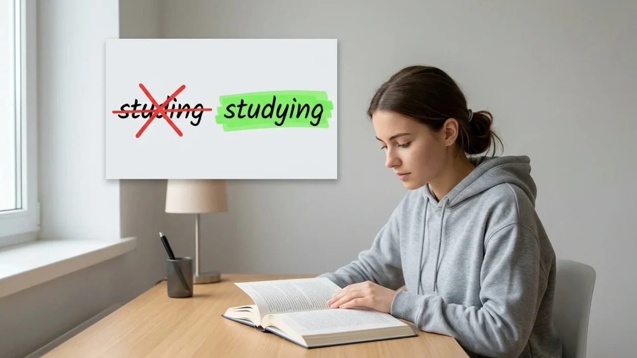 studing vs studying