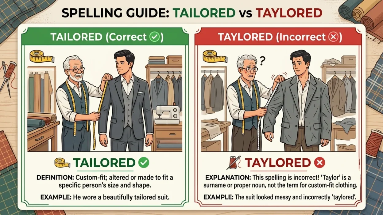 taylored vs tailored