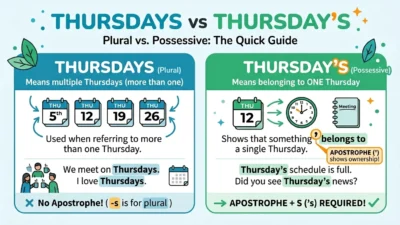 thursdays vs thursday’s