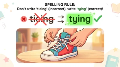 tieing vs tying