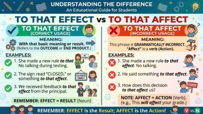 to that effect vs affect
